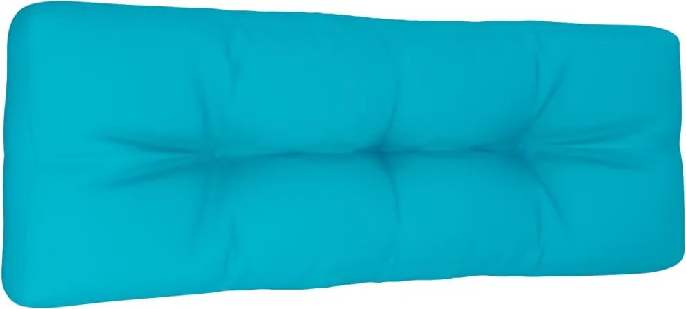 vidaXL türkiz szövet raklappárna 120x40x12 cm
