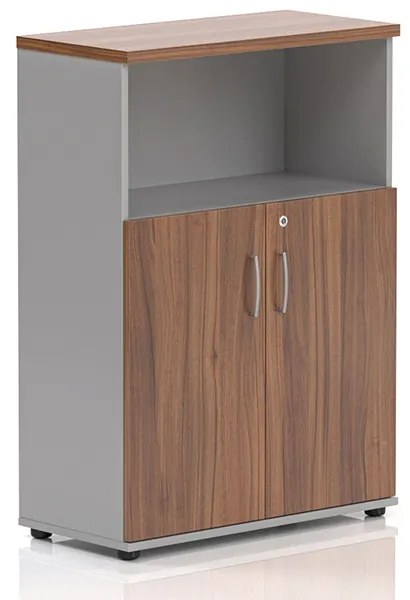 Visio LUX közepes szekrény 80 x 38,5 x 113 cm, dió