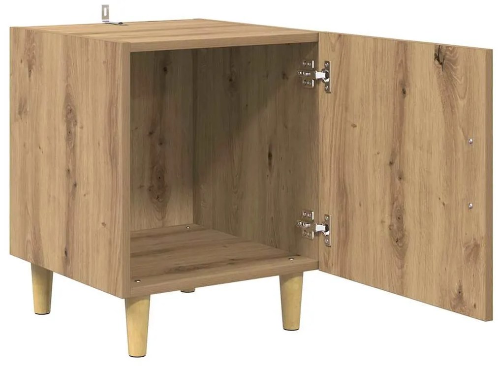 Éjjeliszekrény 2 pcs Artisan tölgy 40 x 40 x 50 cm Faanyag