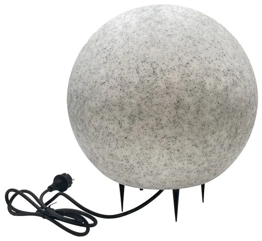 Kültéri dekorációs lámpatest LUMISTONE 1xE27/15W/230V IP65, átmérő 38 cm