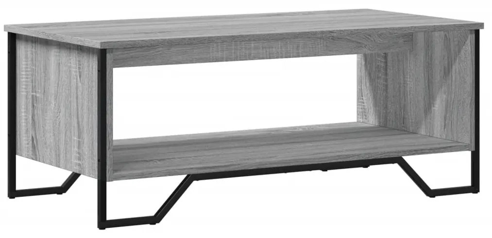 vidaXL szürke sonoma színű szerelt fa dohányzóasztal 100 x 51 x 40 cm