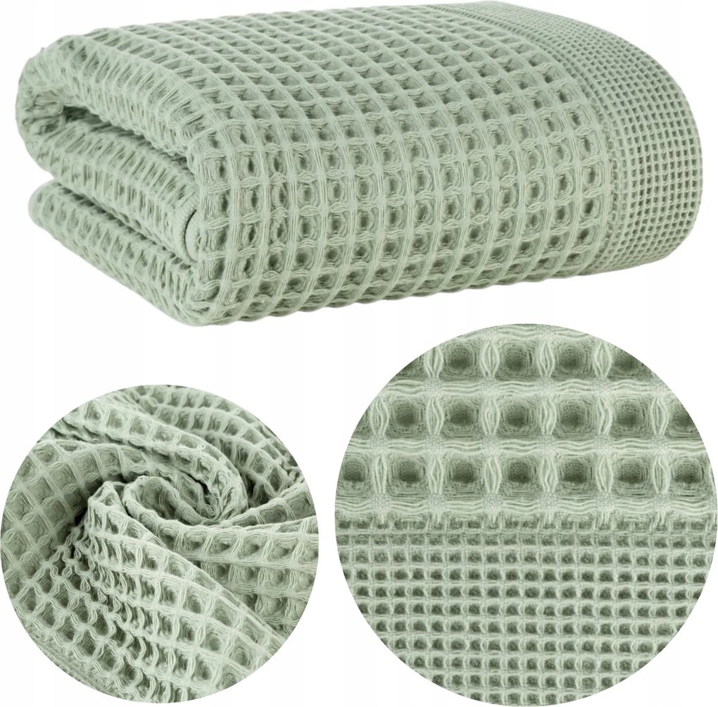 Melo Fürdőlepedő 90x150cm menta pamut vastag nedvszívó puha spa