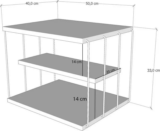 Lifon Anthracite and Black kisasztal