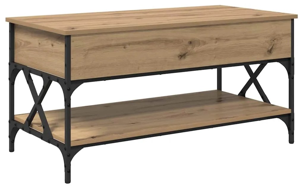 Dohányzóasztal Artisan tölgy 100 x 50 x 50 cm Faanyag