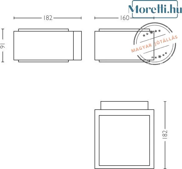 PHILIPS 17337-93-PN Modern Kültéri Fali Lámpa E27 IP44