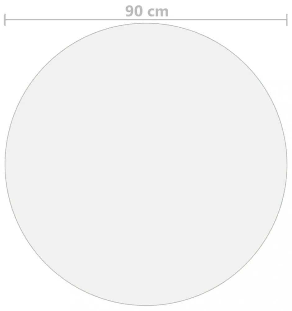 matt PVC védőabrosz Ø 90 cm 2 mm