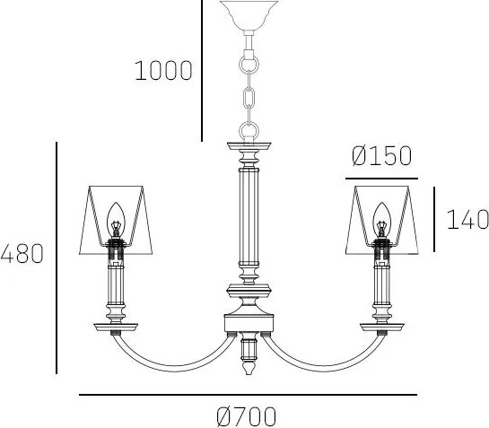 Cosmolight modern csillár siena fehér nikkel cosp06308ni-wh