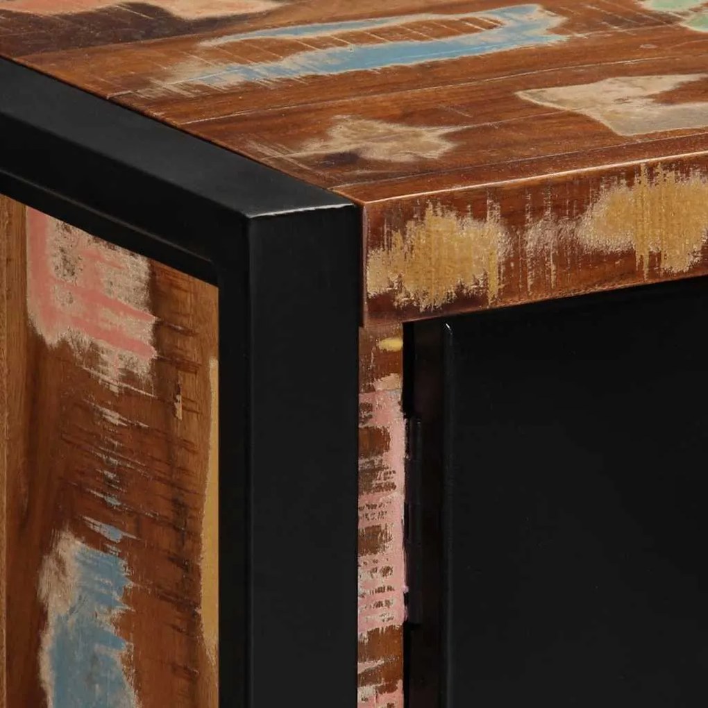 TV szekrény 80x30x35 cm tömörfa, újrahasznosított fa