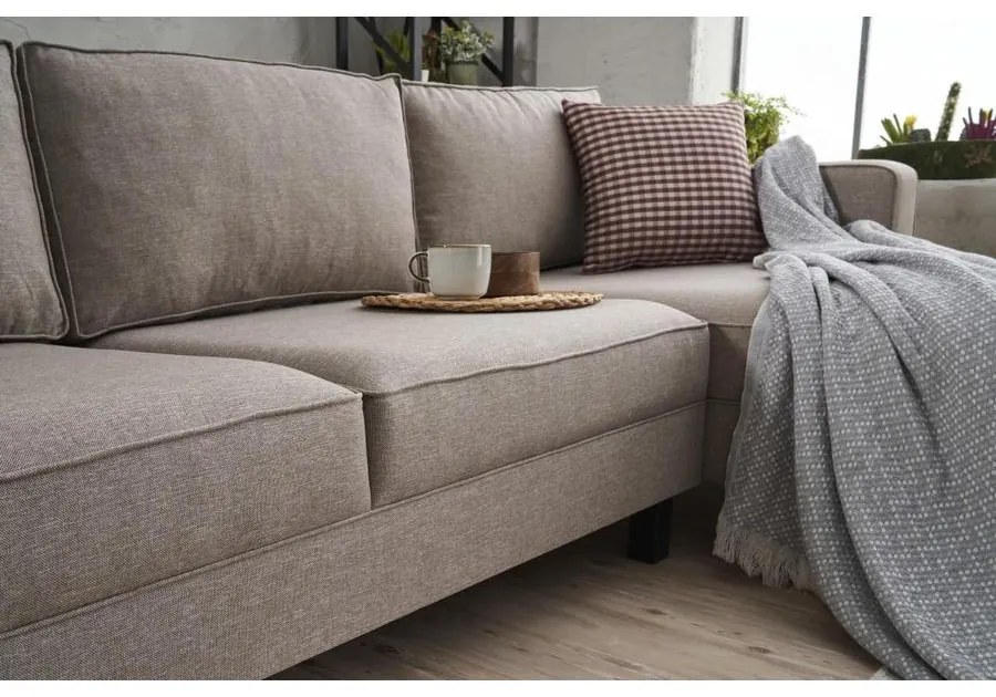 Sarokkanapé Kale Linen Jobbos - Krém