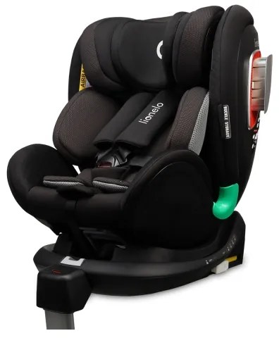 Lionelo -Forgatható autósülés alappal ANTOON PLUS i-Size 40-105 cm Fekete ónix