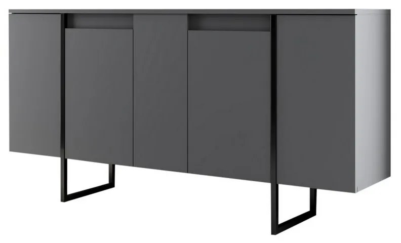 Luxe Anthracite and Black szekrény