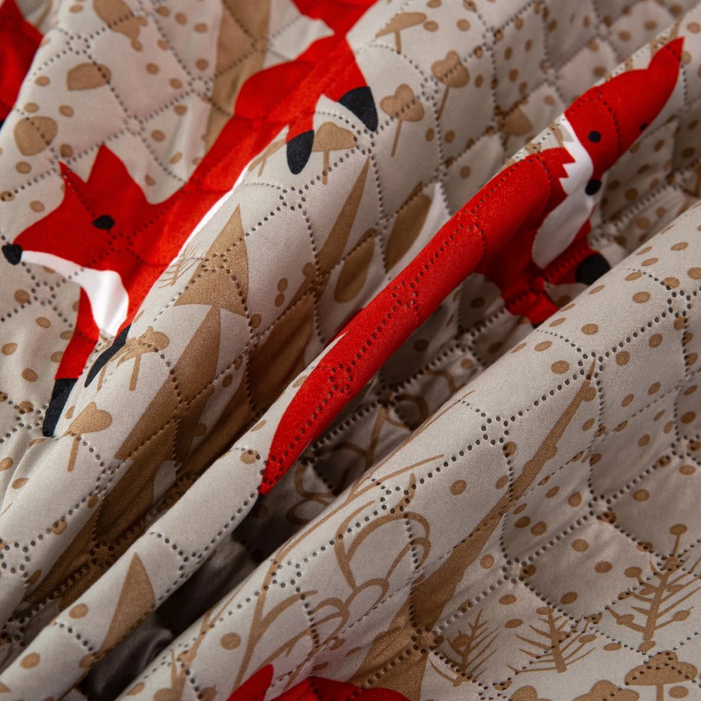 Ágytakaró RED FOX barna Méret: 170 x 210 cm