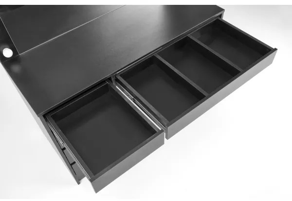 AMORIO sminkasztal fekete