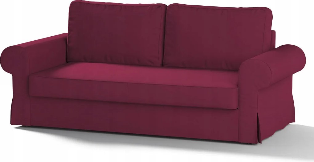 Dekoria Backabro 3 személyes összecsukható kanapé huzat Ikea rózsaszín