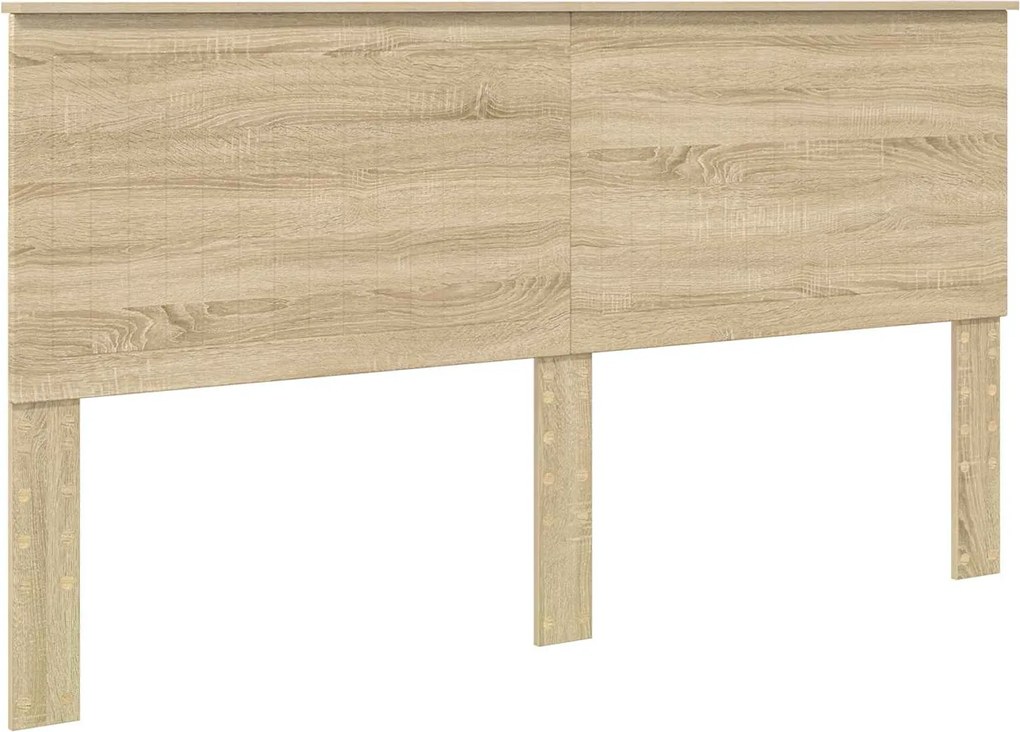 vidaXL Fejtámla fejtámlával Sonoma tölgy 180 cm Faanyag