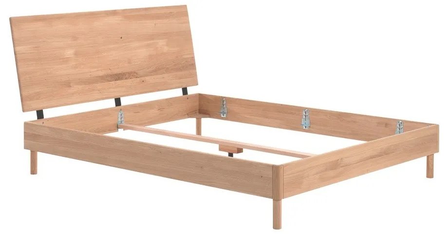 Natúr színű tölgyfa franciaágy ágyrács nélkül 160x200 cm Forrest – Vipack