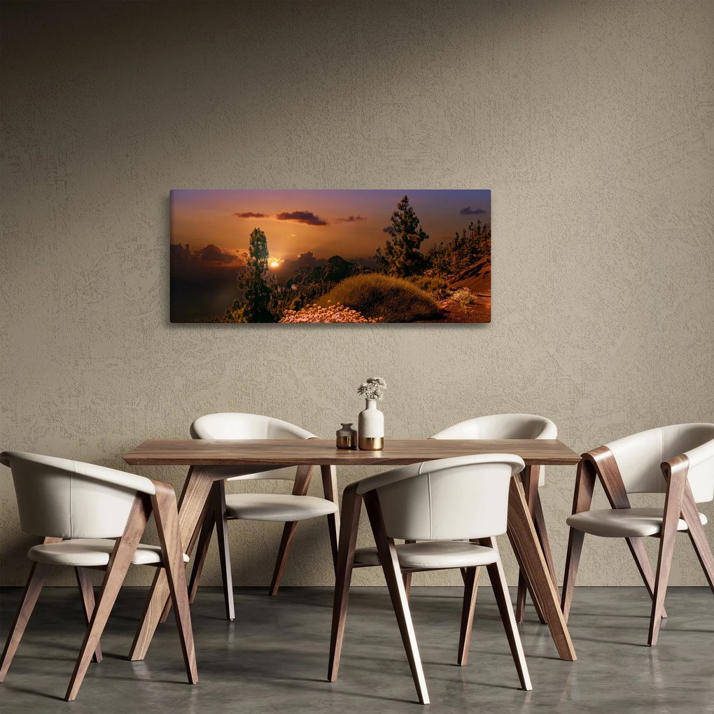 Természet képe naplementekor (120x50 cm)