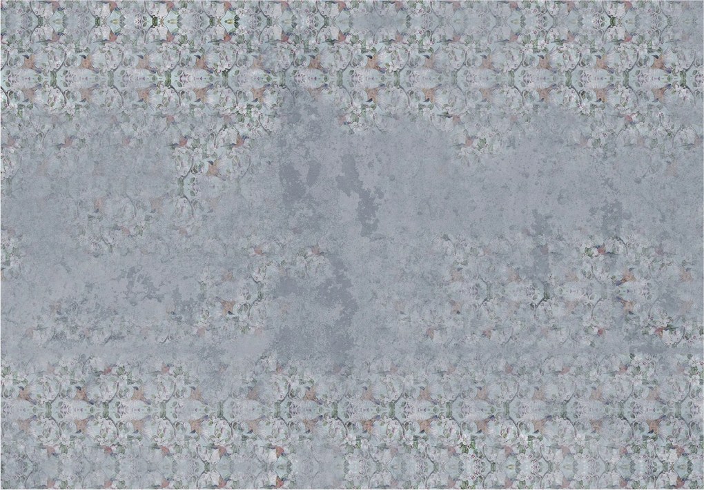 Tapéta Absztrakt geometria szürke-kék modern stílus 416x254 +ragasztó