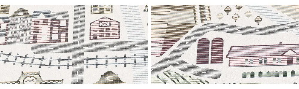 Ülejõe fehér kétoldalas gyerekszőnyeg, 140 x 200 cm - Narma