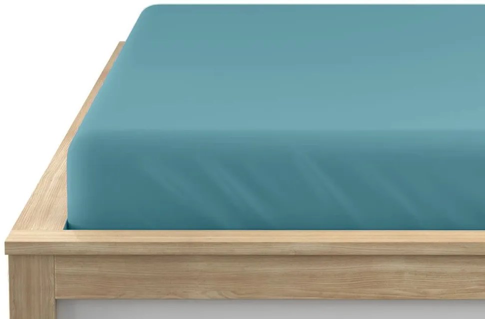 Mikroszálas lepedő kőolajzöld színben 90 x 200 cm