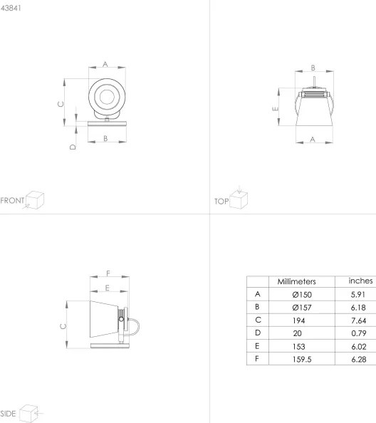 Eglo 43841 - Asztali lámpa TWICKEN 1xE27/28W/230V
