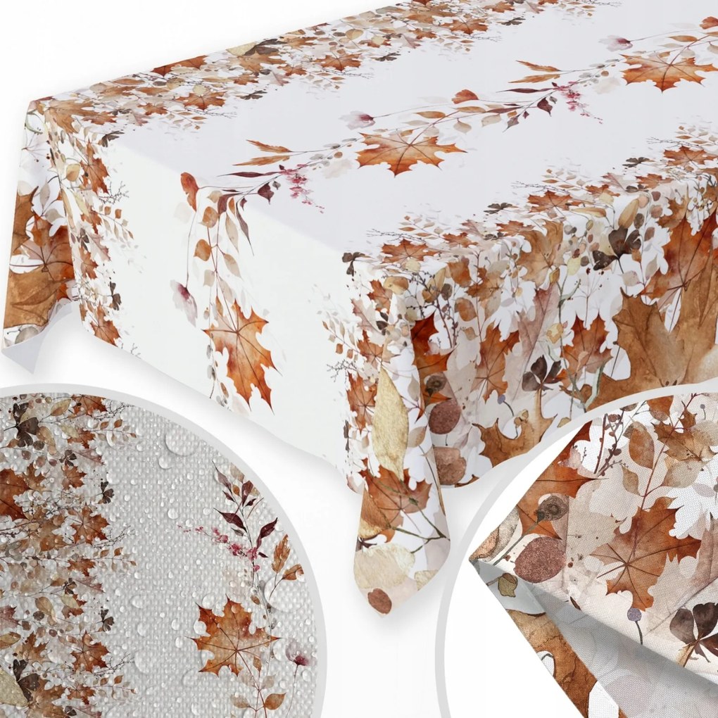 Abrosz Őszi Foltálló Matt 140X220 Asztalra Őszi Levél 476