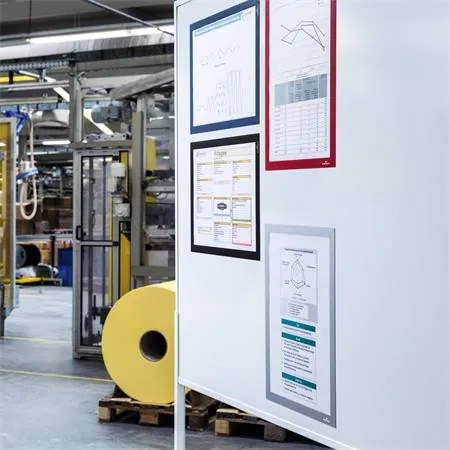 Infokeret, A3, mágneses, DURABLE DURAFRAME® MAGNETIC, sötétkék (DB486807)
