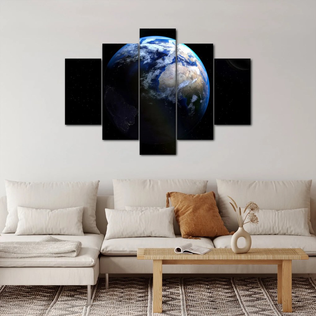 Föld és a Hold képe (150x105 cm)