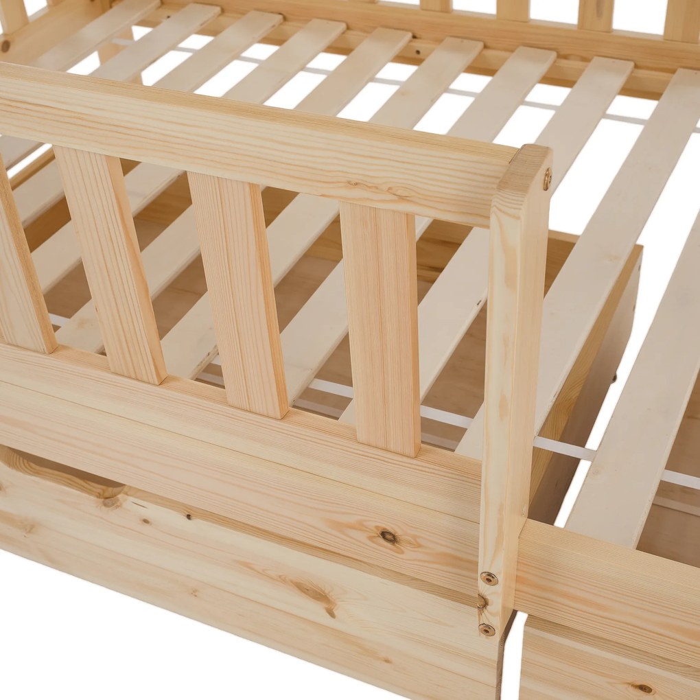 Montessori emeletes ágy, természetes, VENITA TYP 2