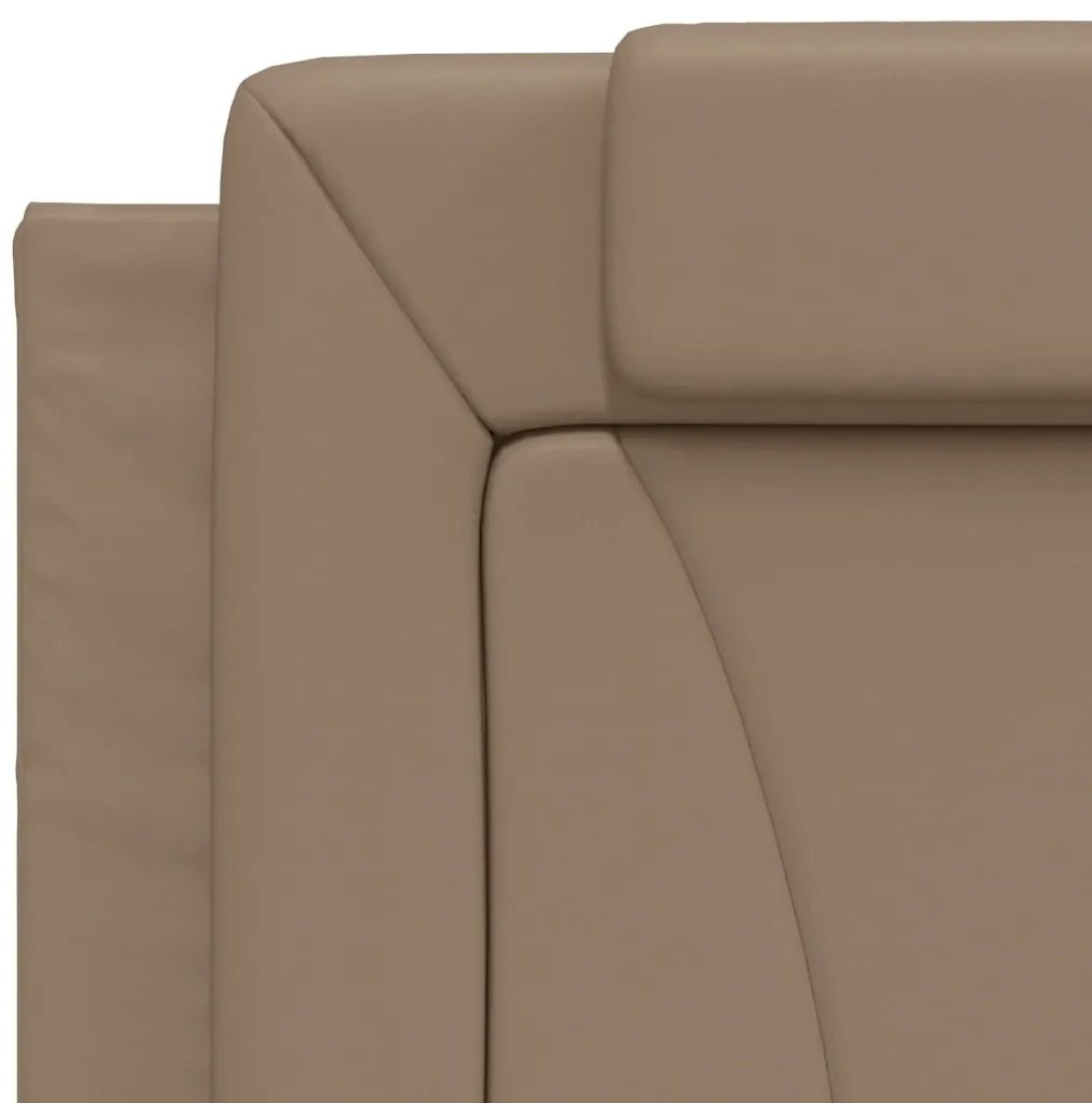 cappuccino színű műbőr fejtámla párna 80 cm