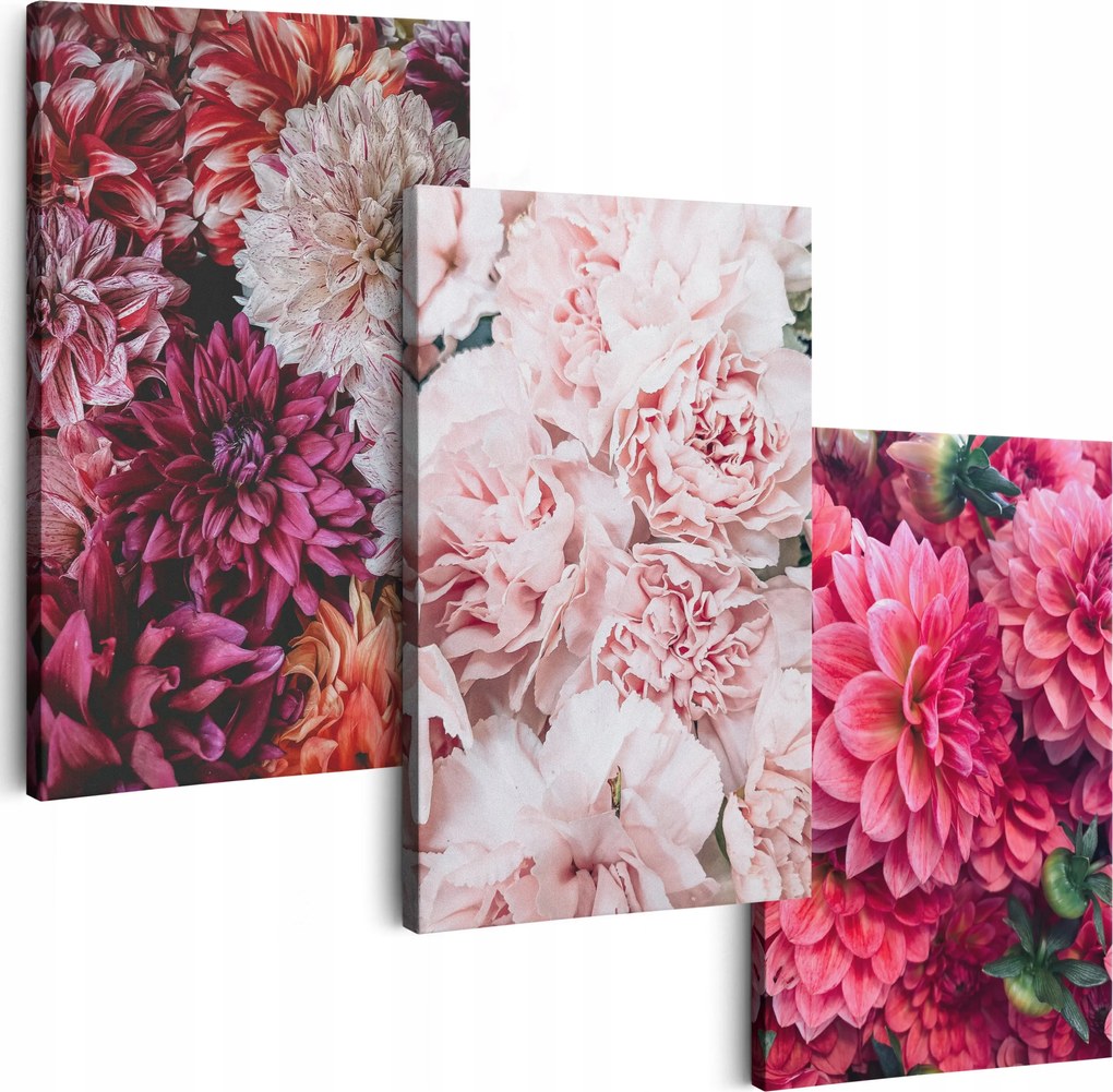 Vászonkép 150 cm **többféle minta** Nappali Képek Triptichon Virágok