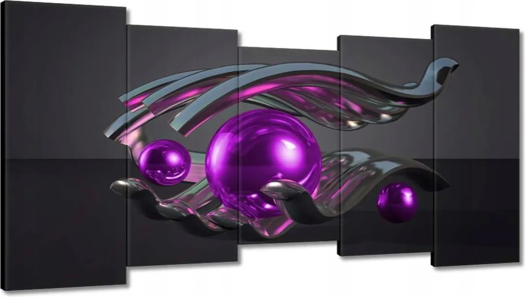 Vászonkép 150x80 Lila gömbök