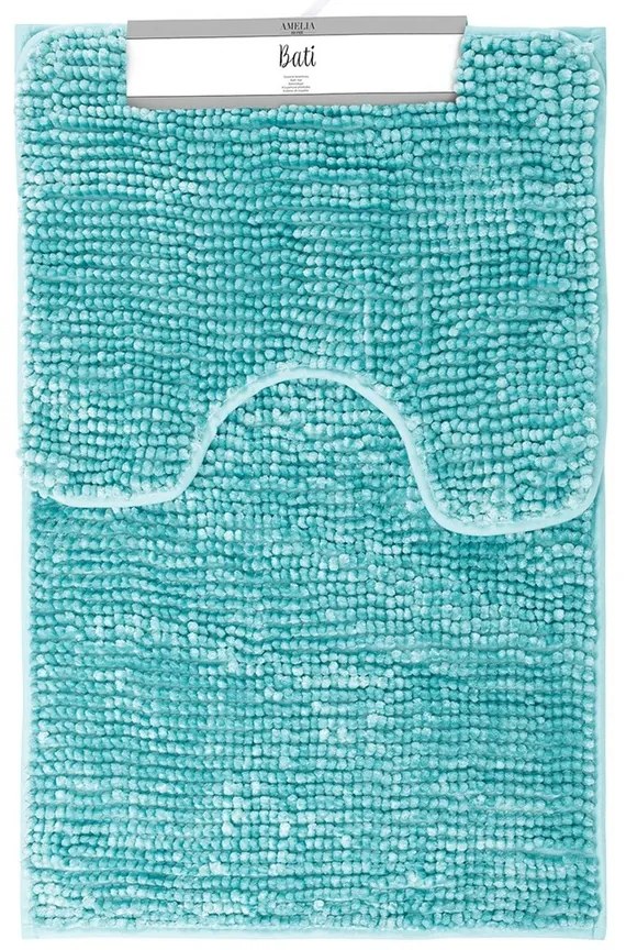 Restilo Bati fürdőszobai kilépő szett, kék, 2 db, 50 x 80 cm, 40 x 50 cm