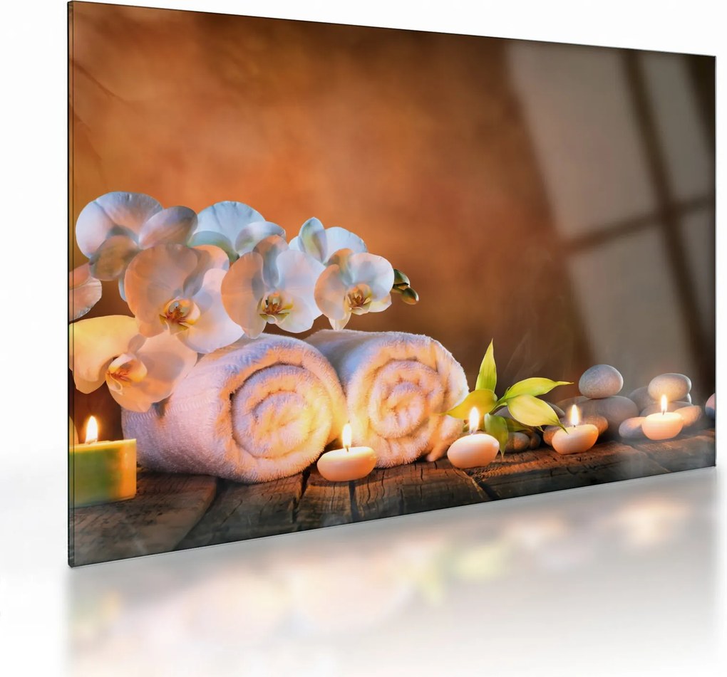 Üveg kép - Relax és Spa (70x50 cm)
