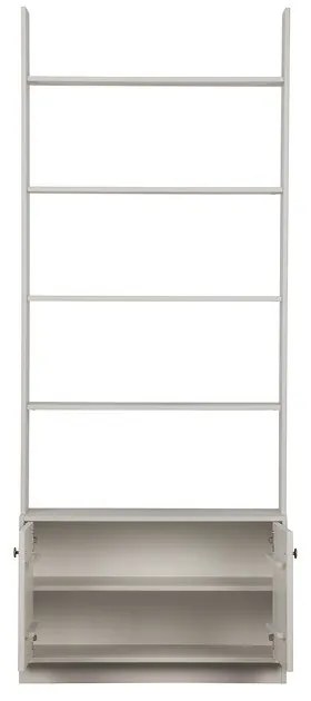 Világosszürke borovi fenyő moduláris könyvespolc 80x200 cm Madu – WOOOD