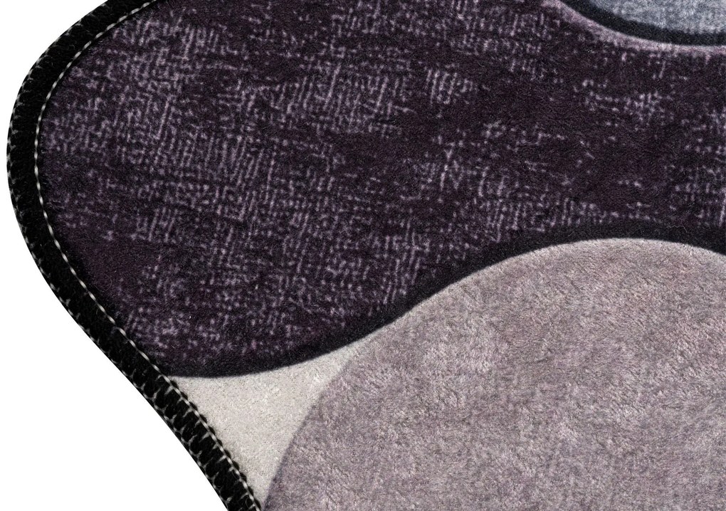Fürdőszobaszőnyeg Szett (2 db) Circle - Purple