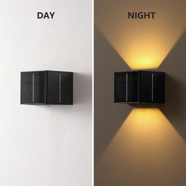 Brilagi - LED Napelemes fali lámpa SOLAR CUBE LED/2W/3,2V 1300 mAh IP54