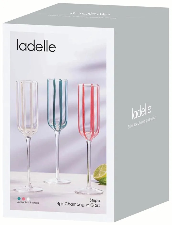 Pezsgőspohár szett 4 db-os 180 ml Stripe – Ladelle