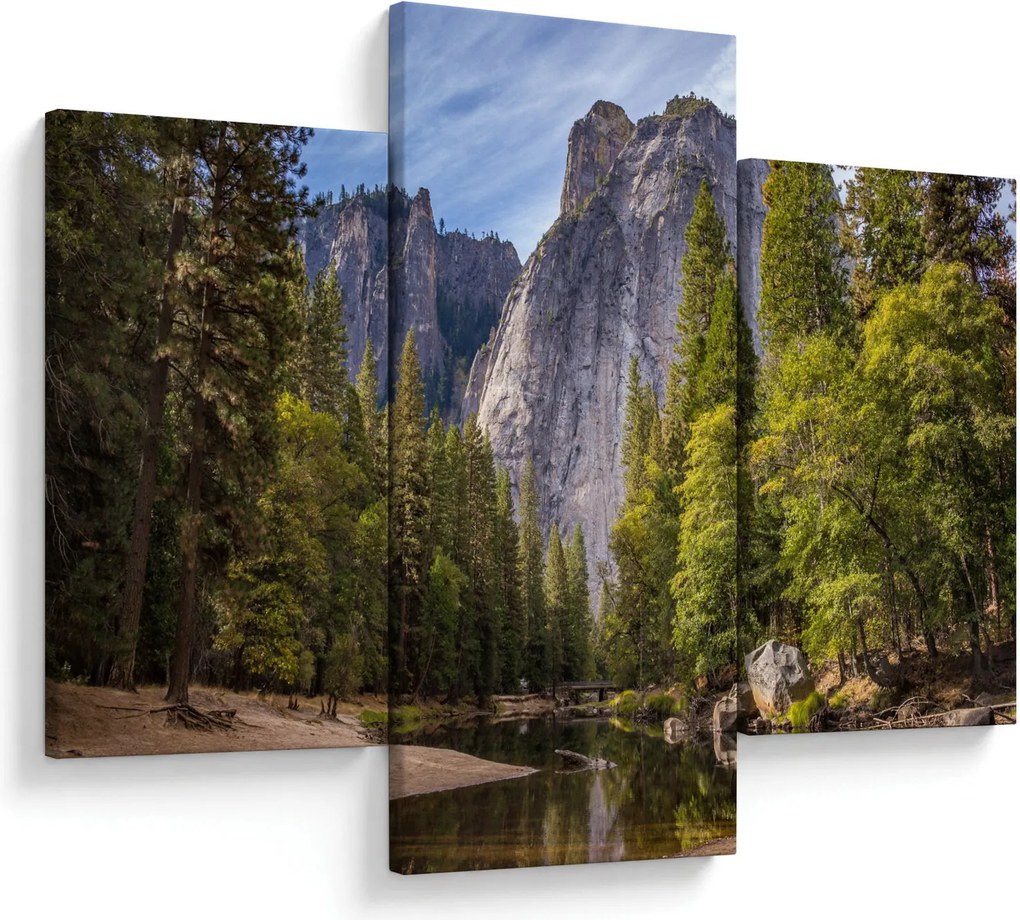 Kép - A Yosemite szikla alatt (90x60 cm)