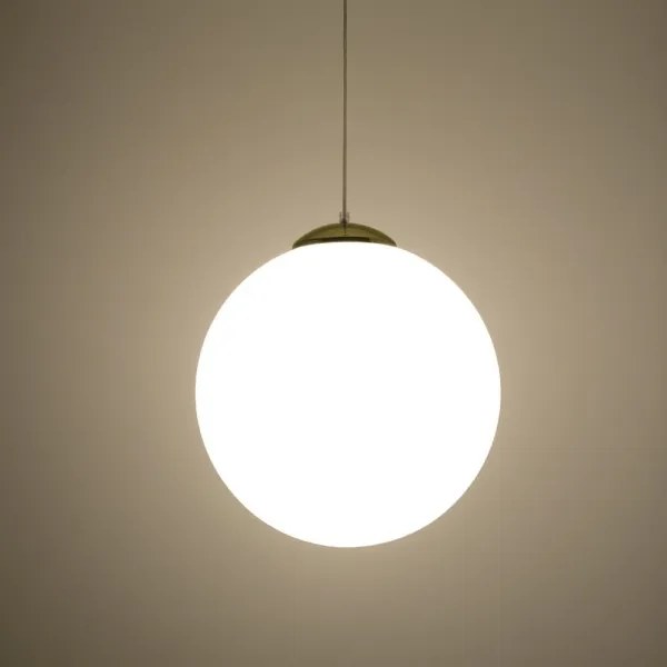 Sollux SL.0717 - TOYA kábelre függesztett csillár 1xE27/60W/230V, Ø 40 cm, fehér/arany