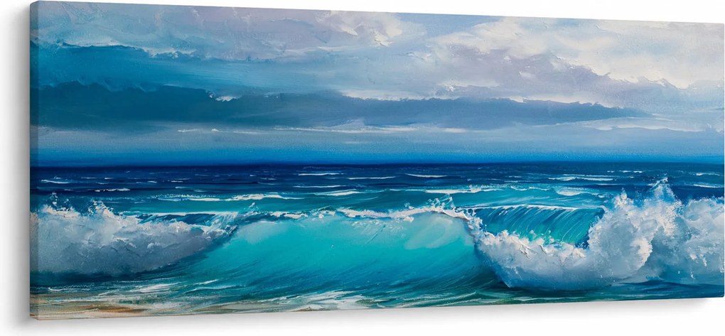 Kép - tengeri hullámok (120x50 cm)