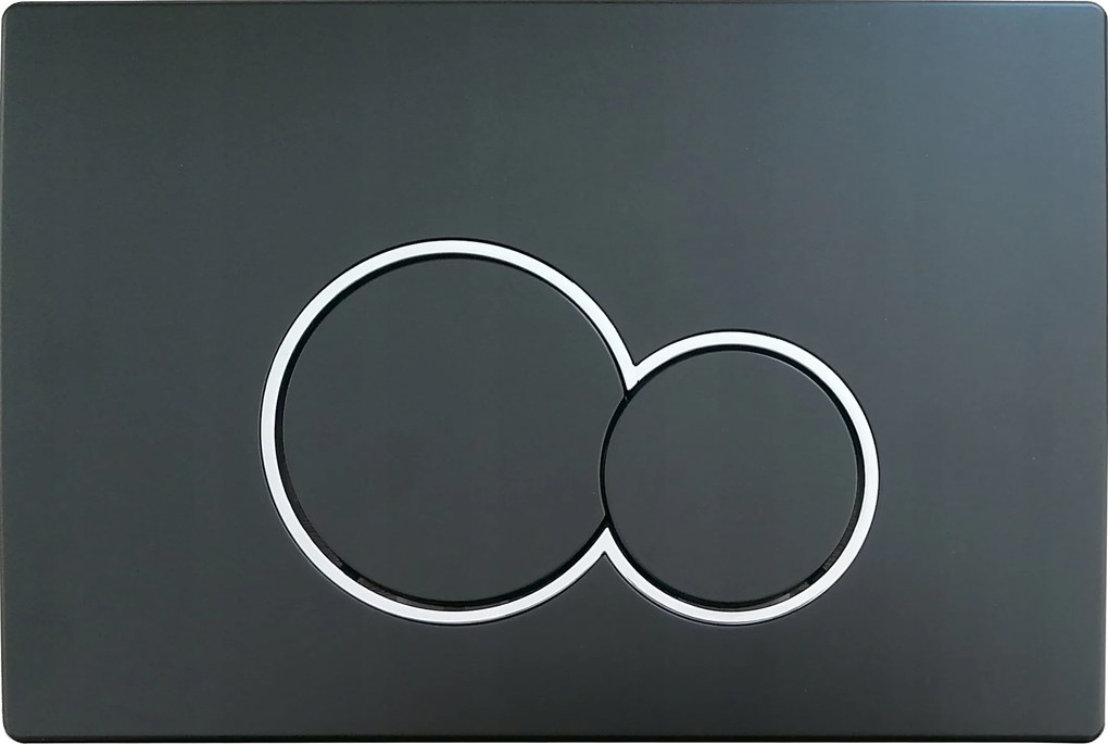 Simba nyomógomb fekete matt Geberit Sigma Duofix UP320 UP720 wc állványhoz