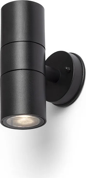 RENDL SORANO II fali lámpa fekete műanyag 230V LED GU10 2x8W IP44