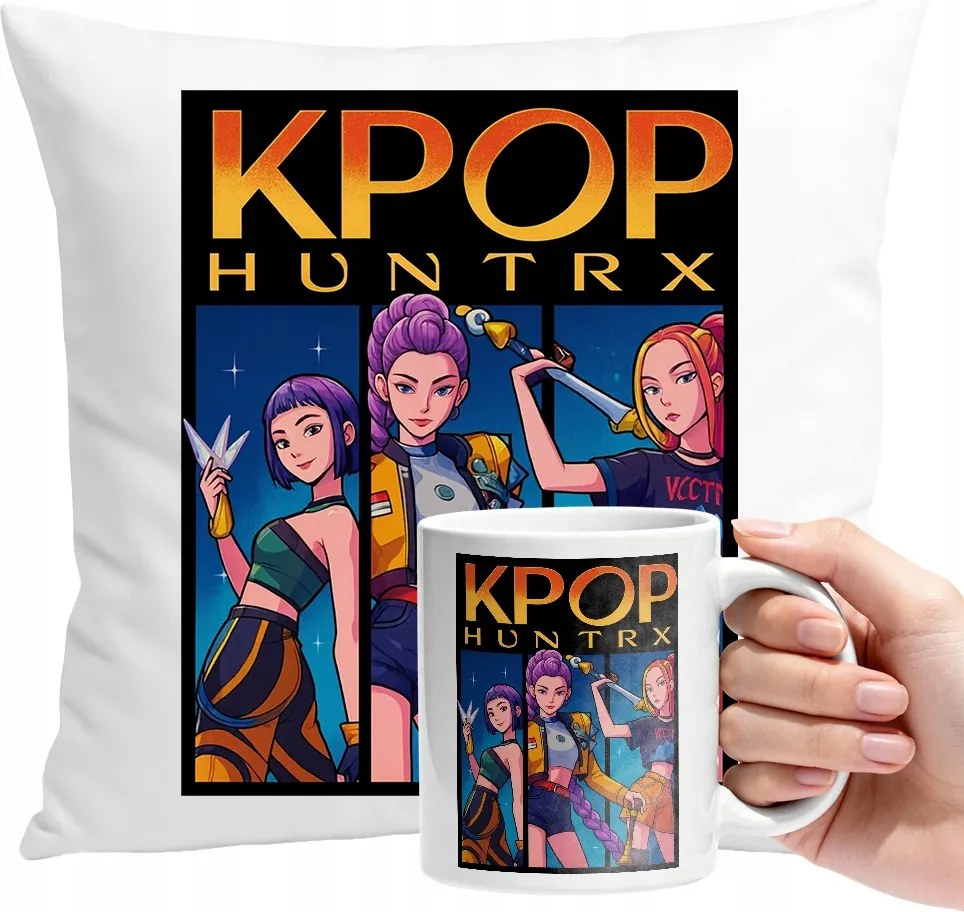 Bögre Szett Párna K-pop Démonvadász Születésnap Ajándék Szöveg