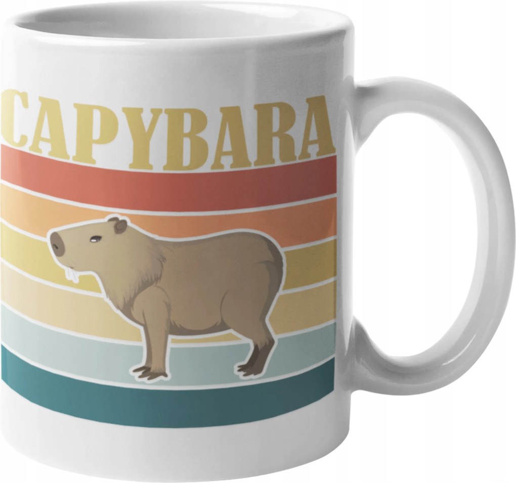 Nyomott Mintás Bögre Don't Worry Be Capy Capybara Kapibara Születésnapi Ajándék