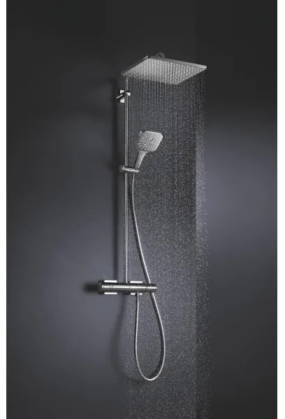 GROHE 26550000 - Kézi zuhany RAINSHOWER SMARTACTIVE 130 CUBE, fényes króm