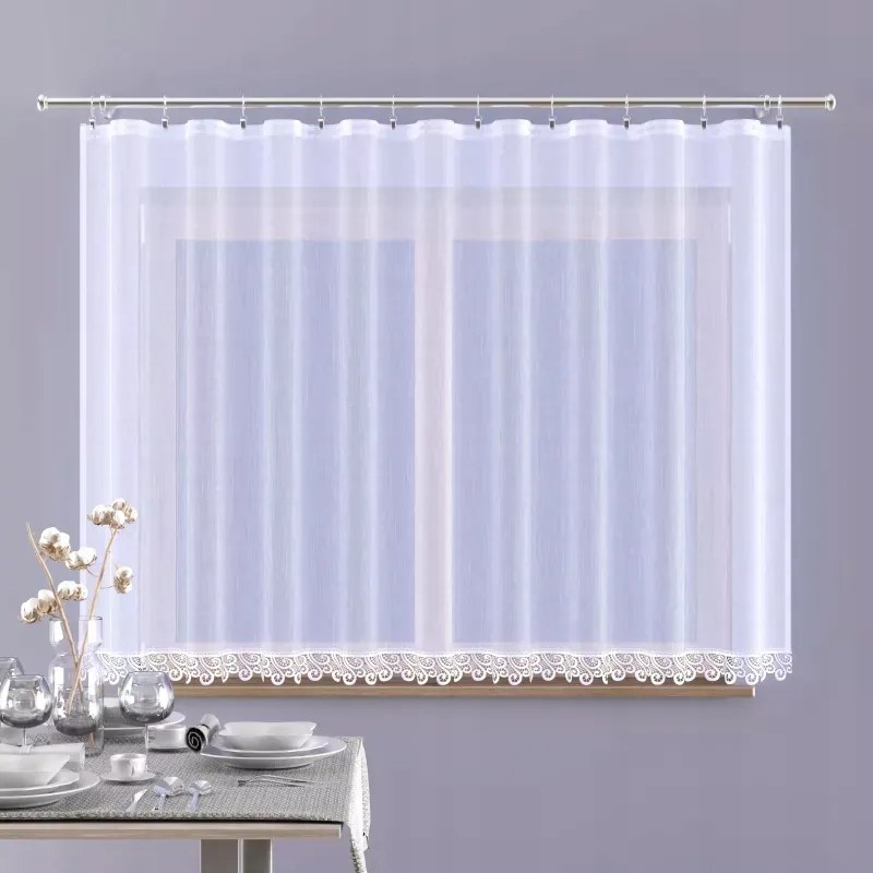 Modern finom fátyolfüggöny enzo fehér Albema 400x150 cm