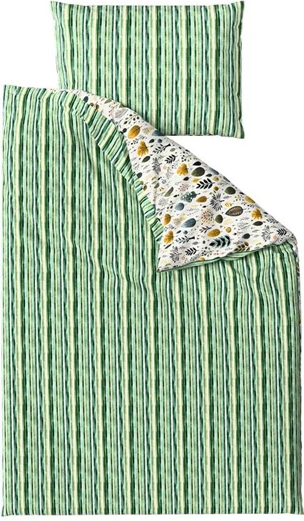 Krepp ágynemű TREEVELLA POLY zöld Ágyneműhuzat mérete: 2 db 70 x 90 cm | 200 x 220 cm