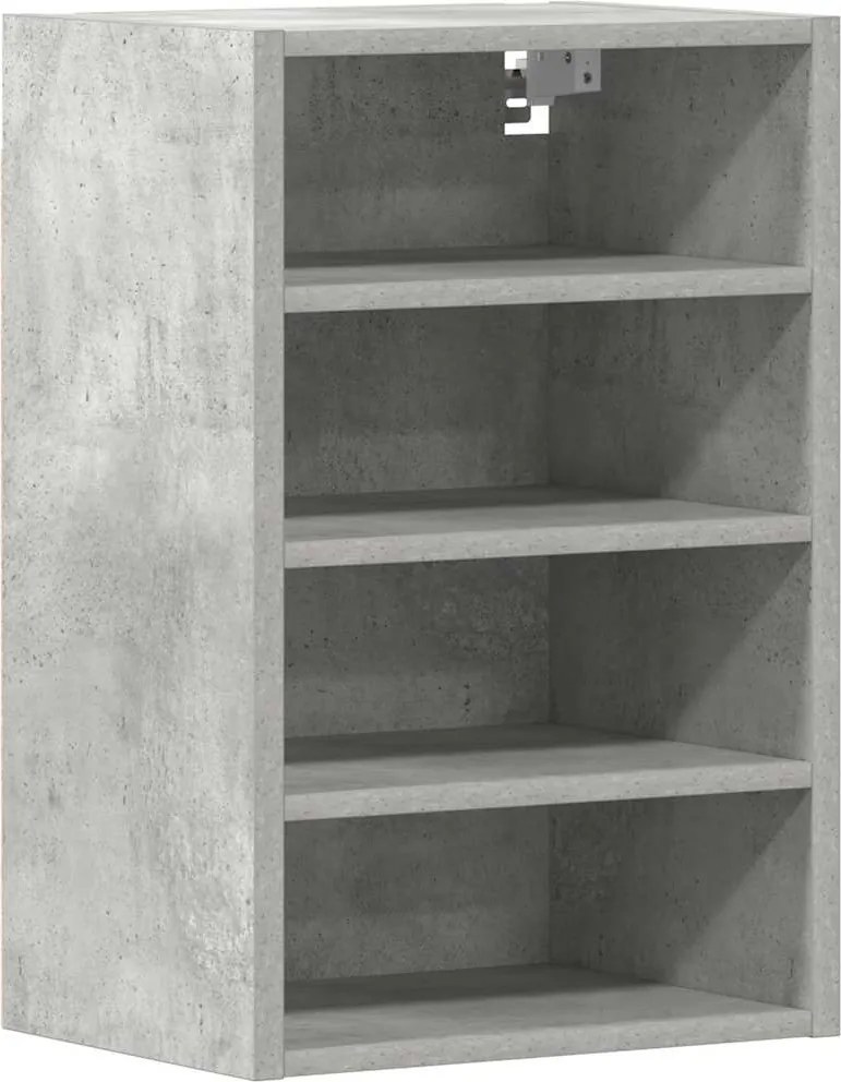 vidaXL “Riga” betonszürke szerelt fa függő szekrény 40x29,5x60 cm