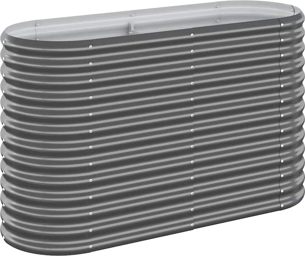 vidaXL antracitszürke horganyzott acél kerti magaságyás 114x40x68 cm
